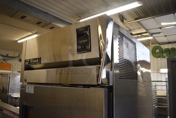True Model TA1F-2HS Stainless Steel Commercial 2 Half Size Door Reach In Freezer on Commercial Casters. 115 Volts, 1 Phase. 29x35x82. Tested and Powers On But Does Not Get Cold - Image 4 of 7