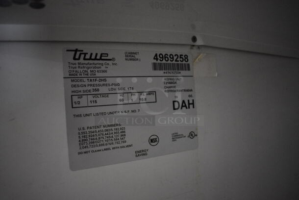 True Model TA1F-2HS Stainless Steel Commercial 2 Half Size Door Reach In Freezer on Commercial Casters. 115 Volts, 1 Phase. 29x35x82. Tested and Powers On But Does Not Get Cold - Image 5 of 7