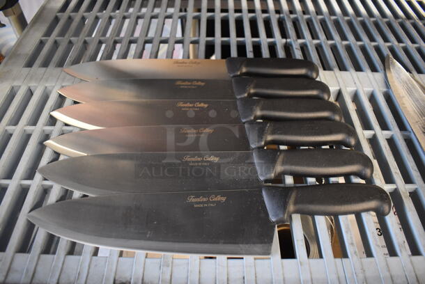 6 BRAND NEW! Stainless Steel Chef Knives. 15