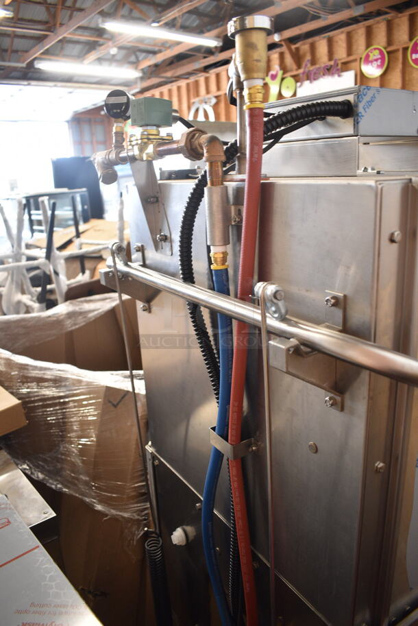BRAND NEW SCRATCH AND DENT! 2024 Noble HT-180EC3 Stainless Steel Commercial Single Cycle High Temperature Dishwasher, 208/230 Volts, 3 Phase.  - Image 8 of 10