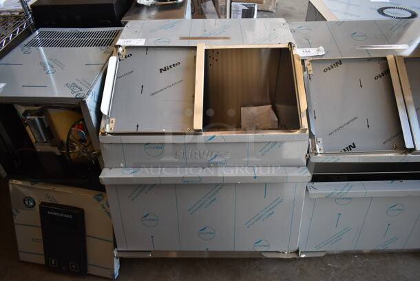 BRAND NEW SCRATCH AND DENT! ServIt 423TCW26 Stainless Steel Commercial 26 Gallon First-In First-Out Chip Warmer / Merchandiser. 120 Volts, 1 Phase. Back Leg Missing. Tested and Working! - Image 2 of 6