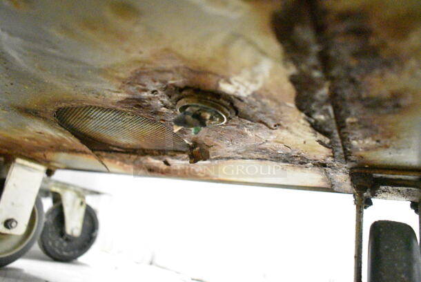 Hobart MG2032 Metal Commercial Floor Style Electric Powered Meat Mixer Grinder w/ Foot Pedal on Commercial Casters. 208 Volts, 3 Phase. Tested and Working! - Image 8 of 10