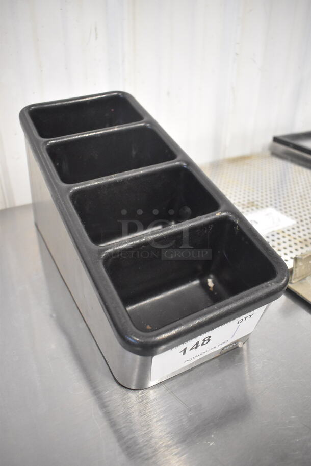 Server Stainless Steel Countertop 4 Compartment Holder. 6x13x7 - Image 3 of 3