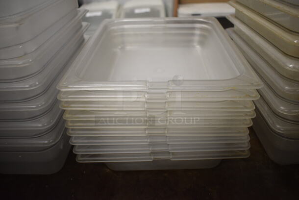 ALL ONE MONEY! Lot of 17 Poly Clear 1/2 Size Drop In Bins. 1/2x2 - Image 3 of 3