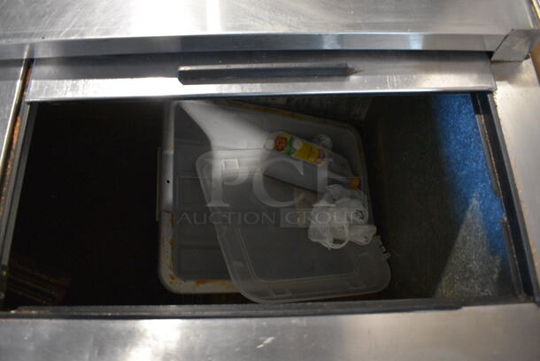 Beverage Air Model DW94-B Stainless Steel Commercial Back Bar Bottle Cooler w/ 4 Sliding Lids. 115 Volts, 1 Phase. 95x27x34. Tested and Powers On But Does Not Get Cold - Image 9 of 10