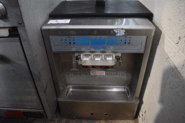 2011 Taylor 161-27 Stainless Steel Commercial Countertop Air Cooled 2 Flavor w/ Twist Soft Serve Ice Cream Machine. 20x26x27 - Image 2 of 10
