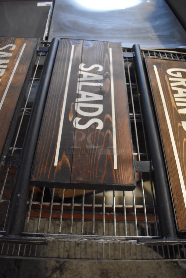 ALL ONE MONEY! Tier Lot of 4 Wooden and Metal Signs; Grain Bowls, Salads, Sandwiches and Pasta - Image 6 of 8