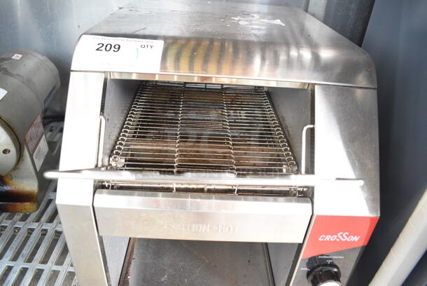 2024 Crosson CCT-500 Stainless Steel Commercial Countertop Electric Powered Conveyor Toaster Oven. 120 Volts, 1 Phase. Tested and Working! - Image 4 of 6