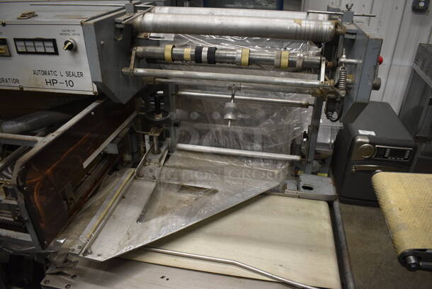 Hanagata Model HP-10 Metal Commercial Floor Style Automatic L Sealer on Commercial Casters. 200 Volts, 3 Phase. 66x36x56 - Image 6 of 11
