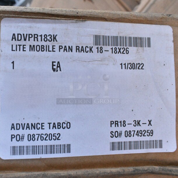2 BRAND NEW IN BOX! Advance Tabco PR18-3 K-X Pan Rack. 2 Times Your Bid!  - Image 5 of 5