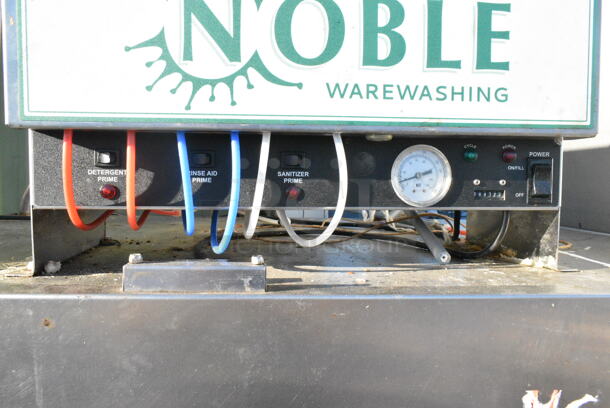2016 Noble Wareforce II Stainless Steel Commercial Double Rack Straight Pass Through Low Temperature Dishwasher. 115 Volts, 1 Phase.  - Image 2 of 5