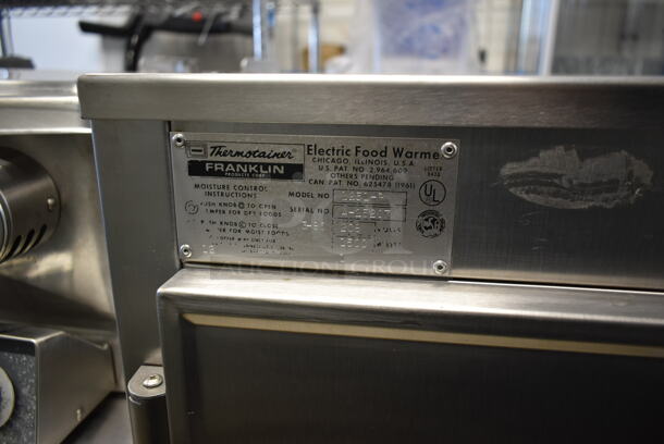 Franklin Thermostainer 1251-P Stainless Steel commercial Floor Style Electric Food Warmer Cabinet. 208 Volts, 1 Phase.  - Image 3 of 4