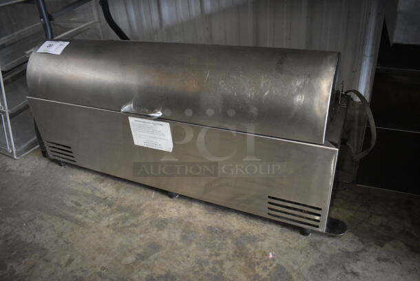 AirSystems Stainless Steel Commercial Countertop Refrigerated Rail w/ Rolling Lid. 115 Volts, 1 Phase. 35x10x16. Tested and Working! - Image 2 of 5