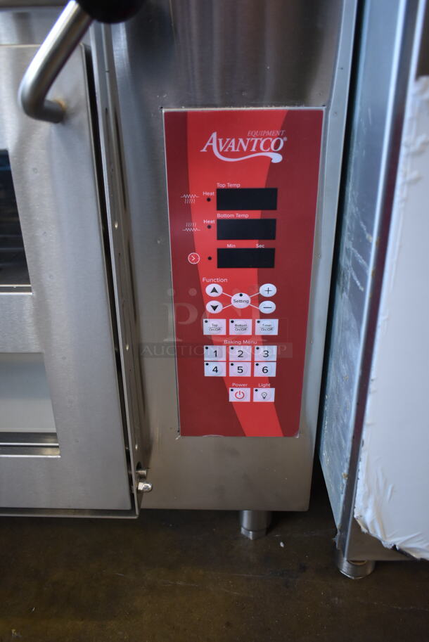 BRAND NEW SCRATCH AND DENT! Avantco 177DDPO18DSM Stainless Steel Commercial Countertop Electric Powered Pizza Oven w/ Cooking Stones. 240 Volts, 1 Phase. - Image 3 of 8