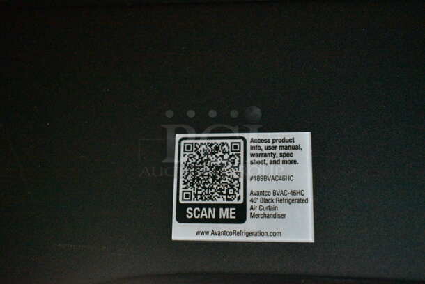 BRAND NEW SCRATCH AND DENT! Avantco 189BVAC46HC Metal Commercial 46" Black Refrigerated Air Curtain Merchandiser. Tested and Powers On But Does Not Get Cold - Image 7 of 7