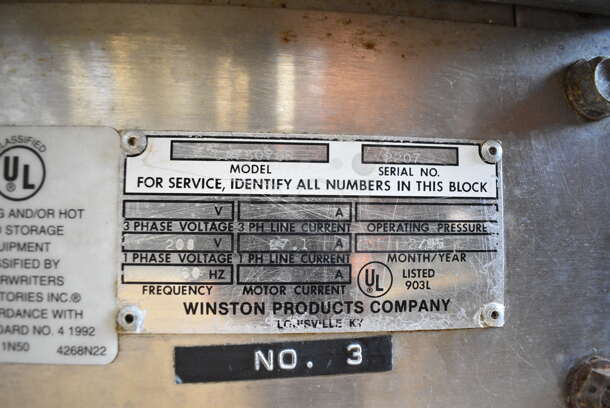 Winston CVap GA7507GR Stainless Steel Commercial Heated Holding Cabinet. 208 Volts, 1 Phase. - Image 5 of 5