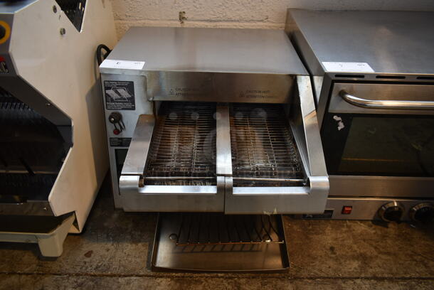 Hatco ITQ-1750-2C Stainless Steel Commercial Countertop Electric Powered Double Conveyor Toast Qwik Toaster Oven. 208 Volts, 1 Phase. - Image 2 of 5