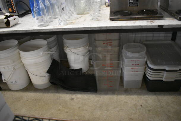 ALL ONE MONEY! Lot of Various Poly Bins and Containers