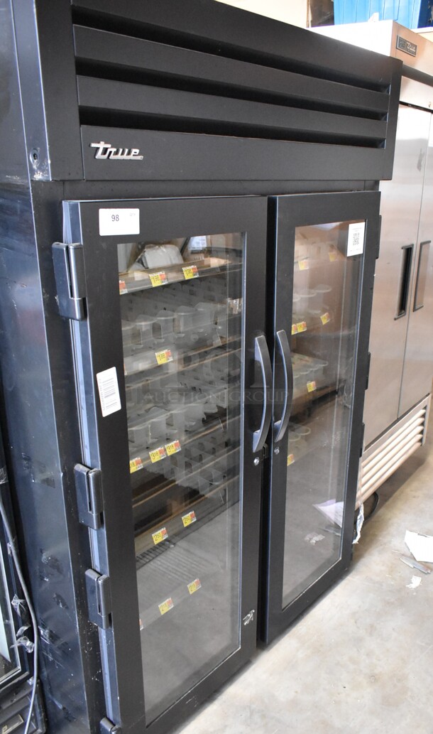 2023 True STG2RPTVLD-2G-2S-HC Metal Commercial 2 Door Reach In Cooler Merchandiser w/ Poly Coated Racks. 115 Volts, 1 Phase. Tested and Working! - Image 1 of 4