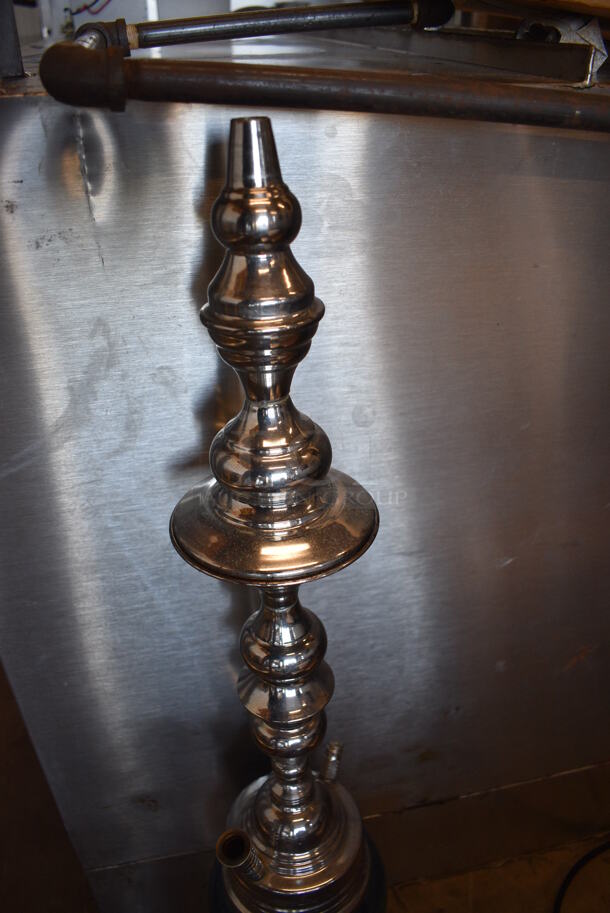 Metal Hookah Pipe. 9x9x35 - Image 2 of 4
