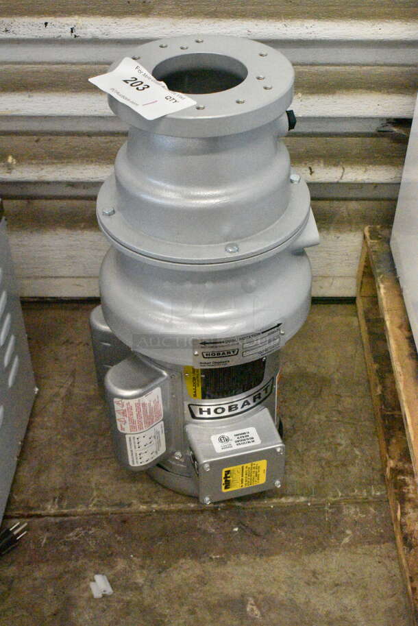BRAND NEW SCRATCH AND DENT! Hobart FD4/75-3 Commercial Garbage Disposer with Short Upper Housing - 3/4 hp, 120/208-240 Volts. - Image 2 of 10