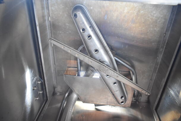 Hobart AM14TC Stainless Steel Commercial Corner Pass Through Dishwasher. 208-240 Volts, 3 Phase.  - Image 6 of 8