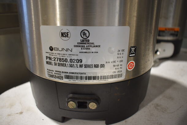 2 2020 Bunn Model SH SERVER Stainless Steel Commercial Coffee Satellite Servers. 9x13x15. 2 Times Your Bid! - Image 6 of 7