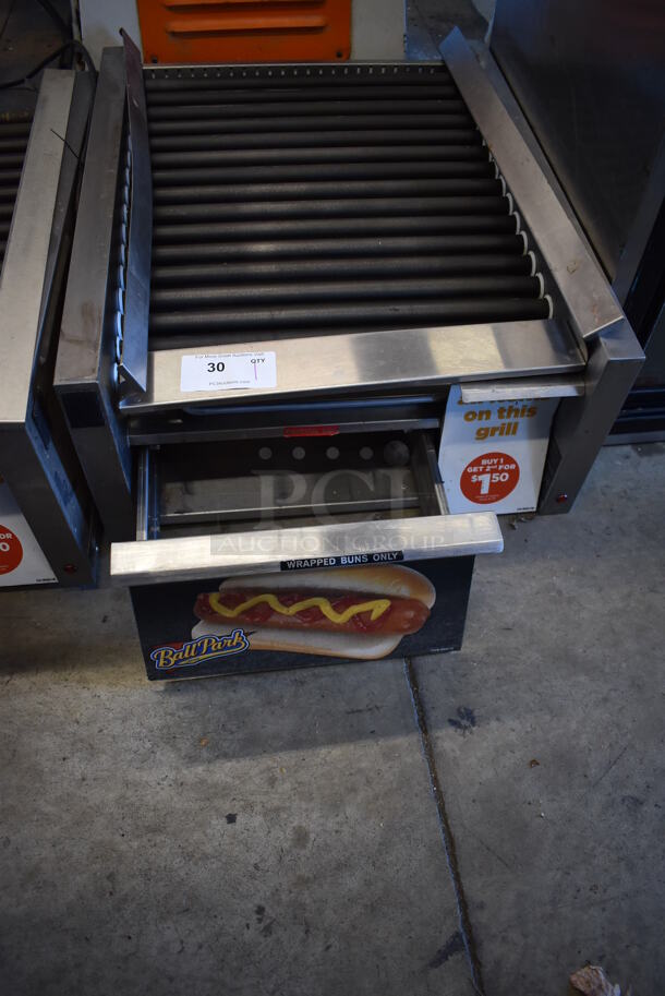 2018 Star 45STBDE Stainless Steel Commercial Countertop Hot Dog Roller w/ Bun Drawer. 120 Volts, 1 Phase. 24x29x12. Tested and Working! - Image 6 of 6