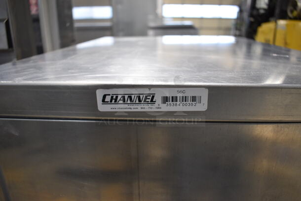 Channel Metal Commercial Enclosed Pan Transport Rack on Commercial Casters. 20.5x27.5x36.5 - Image 4 of 5