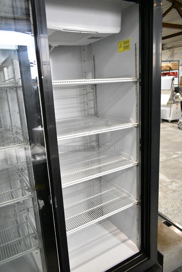Imbera VRD43 Metal Commercial 2 Door Reach In Cooler Merchandiser w/ Poly Coated Racks. 115 Volts, 1 Phase. Tested and Powers On But Does Not Get Cold - Image 4 of 5