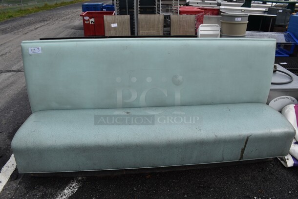 3 Blue Single Sided Booth Seats. 90x26x43. 3 Times Your Bid! - Image 1 of 10