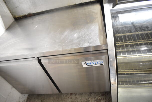 2022 Avantco 178SSUC48RHC Stainless Steel Commercial 2 Door Undercounter Cooler on Commercial Casters. 115 Volts, 1 Phase. Tested and Working! - Image 2 of 12