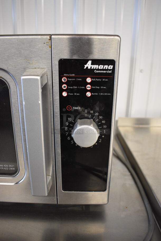 Amana Model ALD10D Stainless Steel Commercial Countertop Microwave Oven. 120 Volts, 1 Phase. 22x19x13.5 - Image 3 of 7