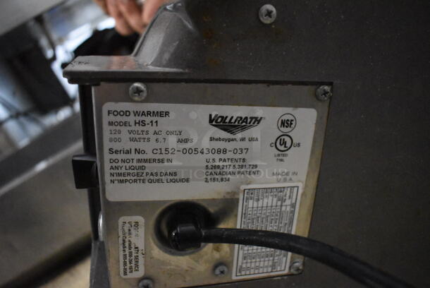 Vollrath HS-11 Stainless Steel Electric Powered Food Warmer With Lid. 120V Tested And Working - Image 5 of 5