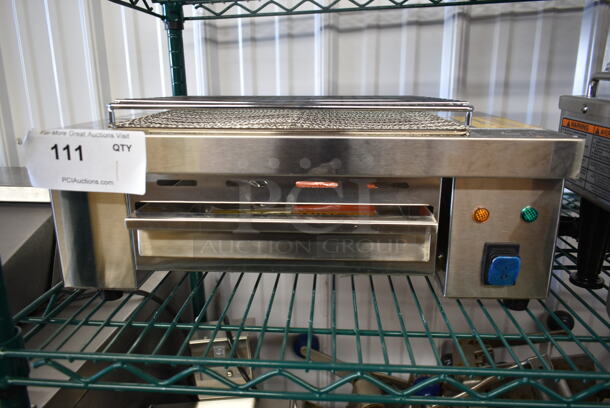 BRAND NEW SCRATCH AND DENT! 2023 Hoocoo IBG-18 Stainless Steel Commercial Countertop Electric Powered Barbecue BBQ Grill. 110 Volts, 1 Phase. Tested and Working! - Image 3 of 6
