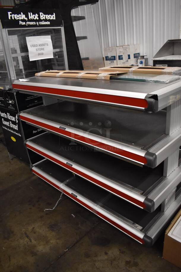 Metal Commercial Floor Style 3 Tier Warming Display Case Merchandiser. 250 Volts, 3 Phase. 54x27x40 - Image 5 of 7