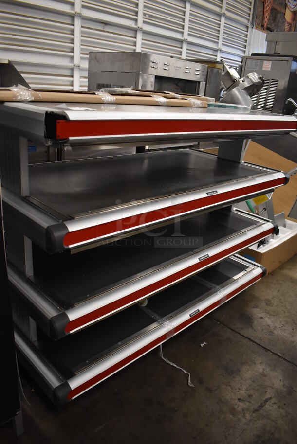 Metal Commercial Floor Style 3 Tier Warming Display Case Merchandiser. 250 Volts, 3 Phase. 54x27x40 - Image 6 of 7