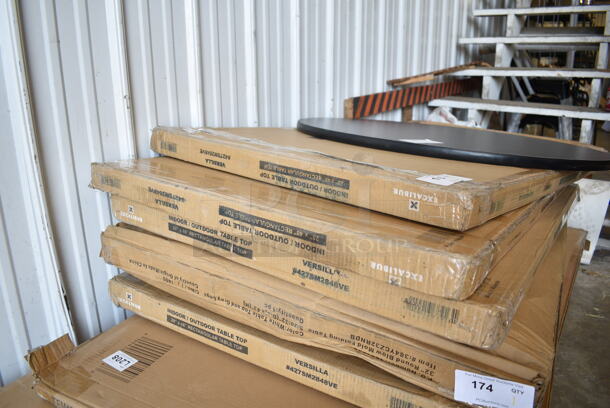 4 BRAND NEW SCRATCH AND DENT! Lancaster Table & Seating 427SM2848VE  Excalibur 27 1/2" x 47 3/16" Rectangular Table Top with Smooth Versilla Finish. 4 Times Your Bid! - Image 2 of 6
