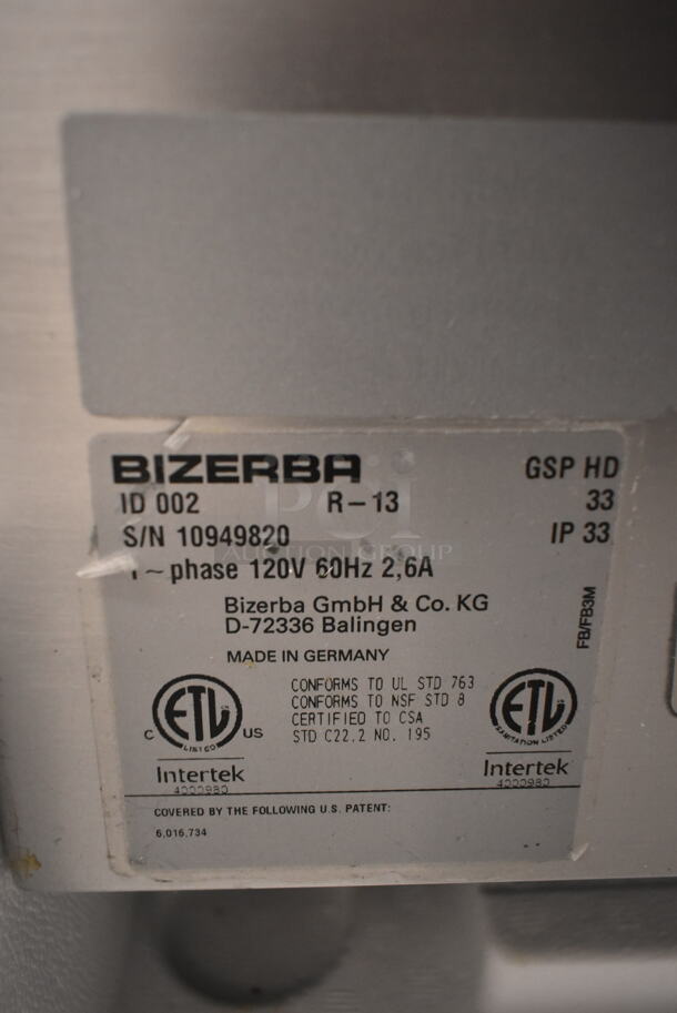 Bizerba GSP HD Metal Commercial Countertop Meat Slicer. 120 Volts, 1 Phase. Tested and Working! - Image 7 of 7