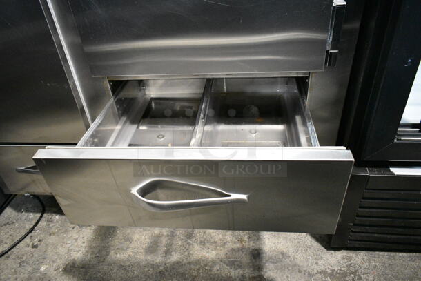 Traulsen URS48DT Stainless Steel Cooler Freezer Combo w/ 2 Doors and 3 Drawers. 115 Volts, 1 Phase. Tested and Working! - Image 9 of 11