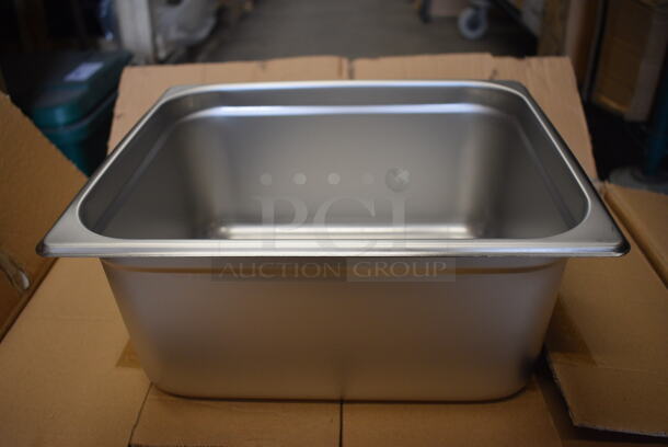 12 BRAND NEW IN BOX! Vollrath Stainless Steel 1/2 Size Drop In Bins. 1/2x6. 12 Times Your Bid! - Image 1 of 4