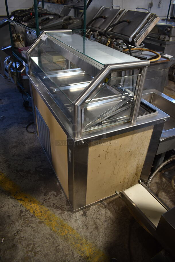 Piper Products 3-CB Stainless Steel Commercial Floor Style Electric Powered Refrigerated Buffet Table. 120 Volts, 1 Phase. Tested and Powers On But Does Not Get Cold - Image 3 of 5