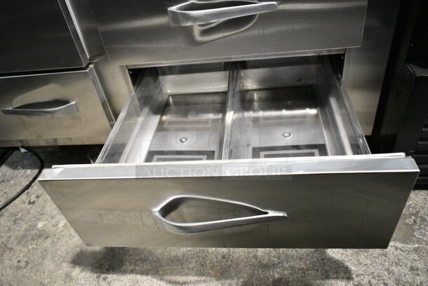 Traulsen URS48DT Stainless Steel Cooler Freezer Combo w/ 2 Doors and 3 Drawers. 115 Volts, 1 Phase. Tested and Working! - Image 10 of 11