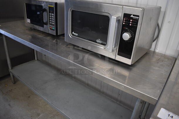 Stainless Steel Table w/ Metal Under Shelf. 72x24x34 - Image 4 of 4