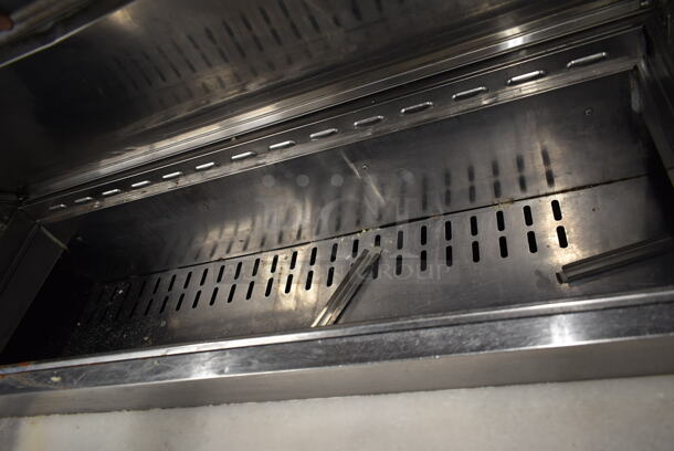 Turbo Air TPR-93SD Stainless Steel Commercial Pizza Prep Table w/ Over Shelf on Commercial Casters. 115 Volts, 1 Phase. Tested and Powers On But Does Not Get Cold - Image 4 of 11
