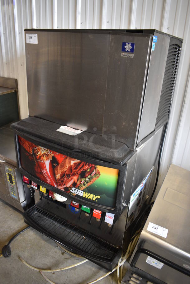 Manitowoc Model SY0604A Stainless Steel Commercial Ice Machine Head on Stainless Steel Commercial 8 Flavor Carbonated Beverage Machine. 208-230 Volts, 1 Phase. 30.5x31x58 - Image 2 of 6