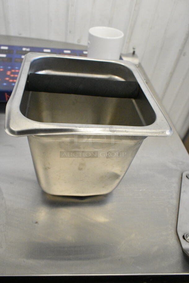 ALL ONE MONEY! Lot of Various Items Including Stainless Steel Cylindrical Bins and Knock Box.  - Image 4 of 4