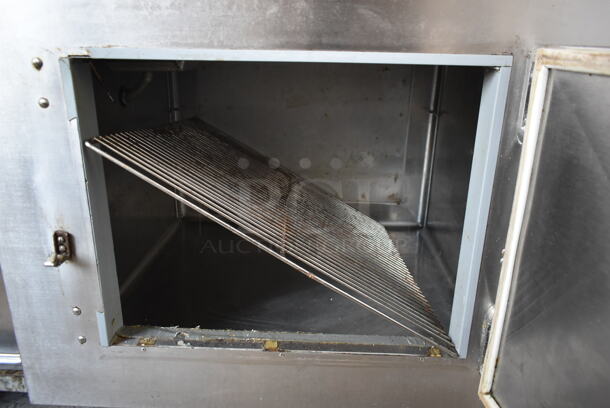 Stainless Steel Commercial Single Door Work Top Cooler w/ Backsplash on Commercial Casters. Tested and Powers On But Does Not Get Cold - Image 7 of 10