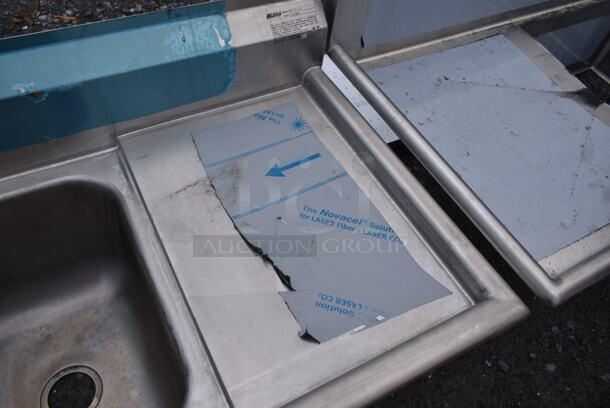 BRAND NEW SCRATCH AND DENT! Regency 600S12323224 Stainless Steel Commercial 3 Bay Sink w/ Dual Drain Boards. No Legs. Bay 16x20. Drain Boards 16x23 - Image 3 of 8