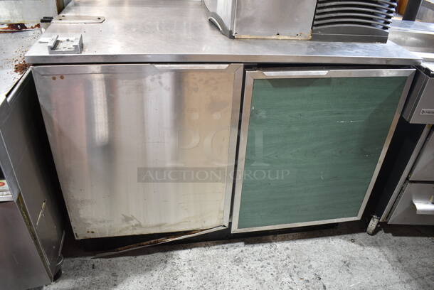 Duke RUF-48 M Stainless Steel Commercial 2 Door Work Top Cooler. 120 Volts, 1 Phase. Tested and Powers On But Does Not Get Cold - Image 1 of 6